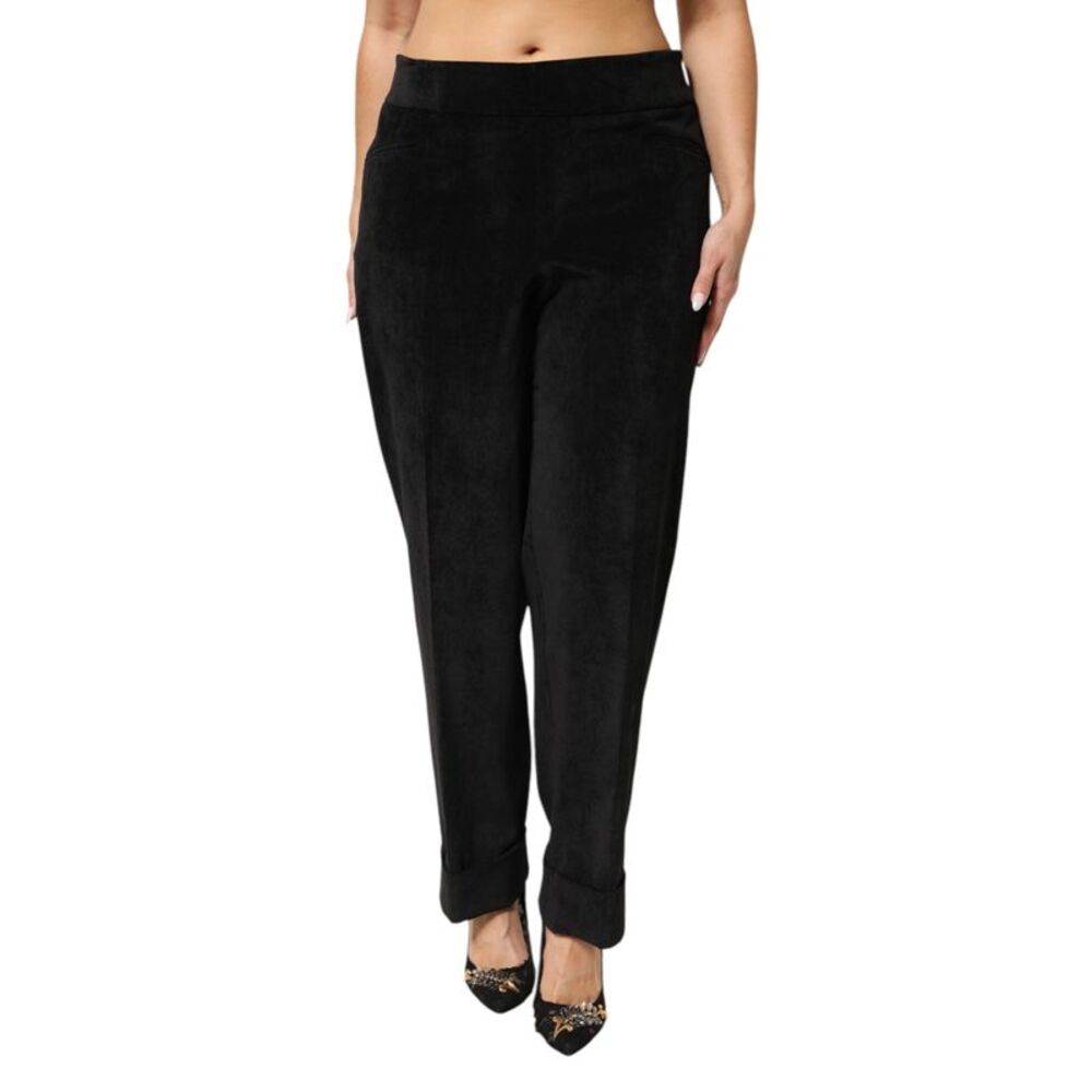 BENCIVENGA Black High Waist Straight Dress Trouser Women's Pants
